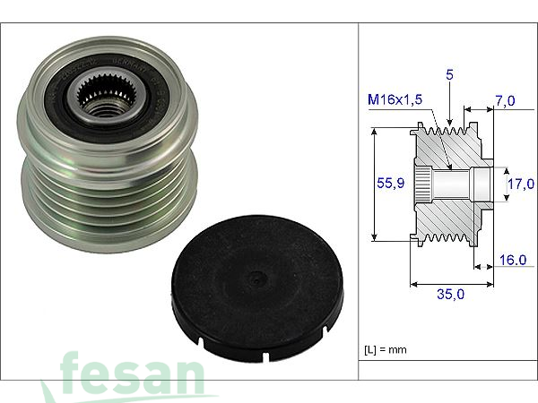 İNA 535000710 ŞARJ KASNAK RULMANLI 5K VW PASSAT VALEO 588099