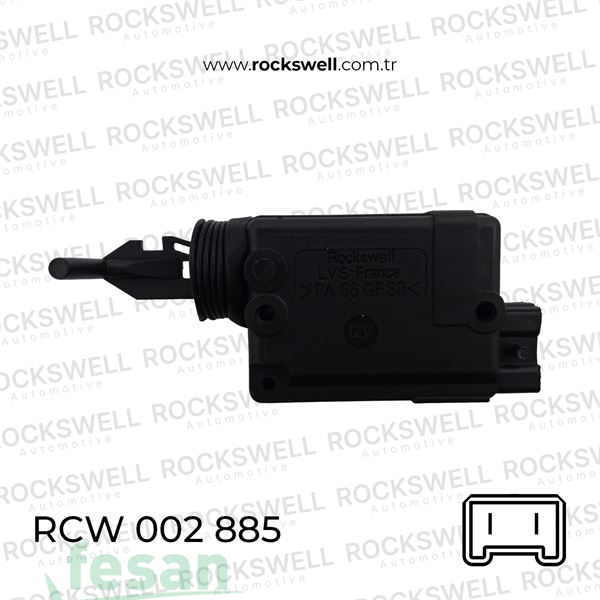 RCW 002 885 12V BAGAJ KİLİT MOTORU FİAT DOBLO FİORİNO 2F