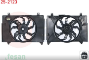 25-2123 FAN MOTORU HYUNDAI ACCENT ERA 1.5CRDİ 2006-2012 REZİSTANSLI DAVLUMBAZLI SU RADYATÖRÜ