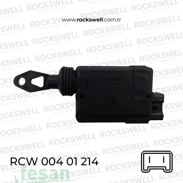 RCW 004 01 214 12V MERKEZİ KİLİT MOTORU ÜNİVERSAL APARATLI 2F