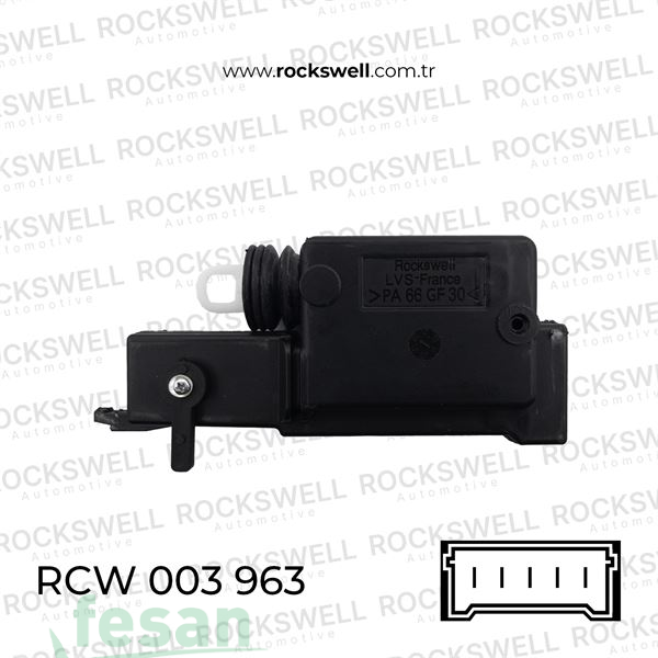 RCW 003 963 12V MERKEZİ KİLİT MOTORU RENAULT CLİO I ÖN SOL KAPI 5F