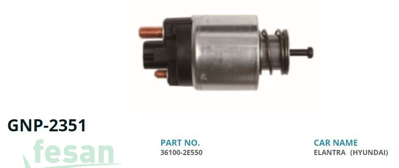 GENON GNP 2351 DELCO 12V MARŞ OTOMATİĞİ HYUNDAİ İ40 2.0GDİ KİA CARENS OPTİMA SOUL
