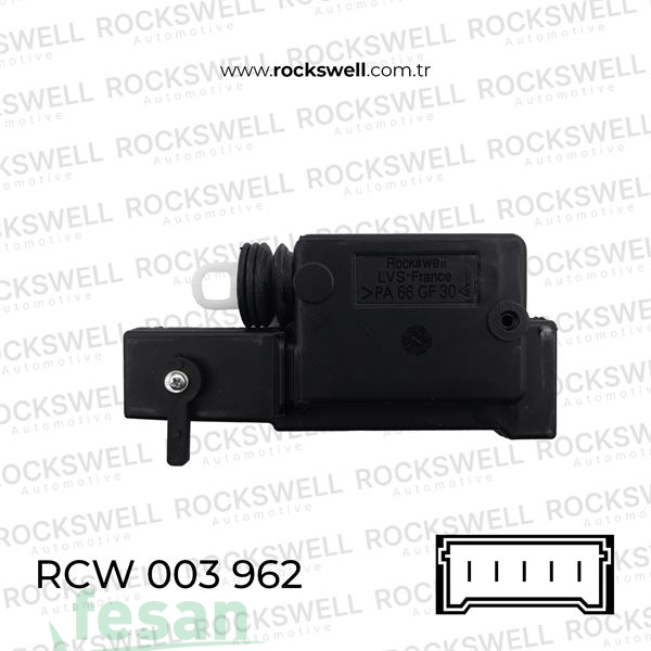 RCW 003 962 12V MERKEZİ KİLİT MOTORU RENAULT 19-21 KANGOO CLİO ÖN SOL KAPI 5F