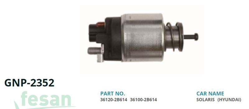 GENON GNP 2352 DELCO 12V MARŞ OTOMATİĞİ HYUNDAİ İ30 ACCENT ELENTRA TUCSON 1.6 KİA RİO 1.4 CEED SOUL SPORTAGE