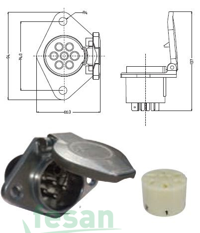 AKSA 14-026 METAL DİŞİ 6 1 FİŞLİ FİŞLİ S TİP