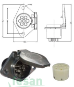 AKSA 14-026 METAL DİŞİ 6 1 FİŞLİ FİŞLİ S TİP