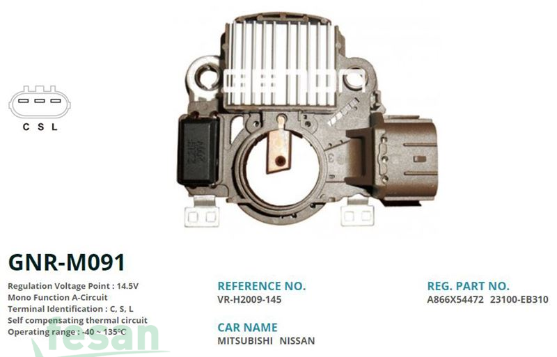 GENON GNR M091 MİTSUBİSHİ 12V KONJEKTÖR NİSSAN C-S-L