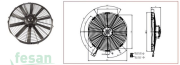 5702114240002 24V FAN MOTORU 14İNÇ EMİCİ DÜZ KANAT KALIN MOTOR
