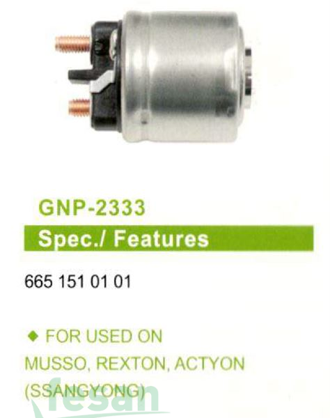 GENON GNP 2333 DELCO 12V MARŞ OTOMATİĞİ SSANGYONG REXTON ACTYON