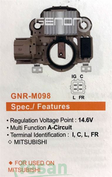 GENON GNR M098 MİTSUBİSHİ 12V KONJEKTÖR MİTSUBİSHİ I-C-L-FR