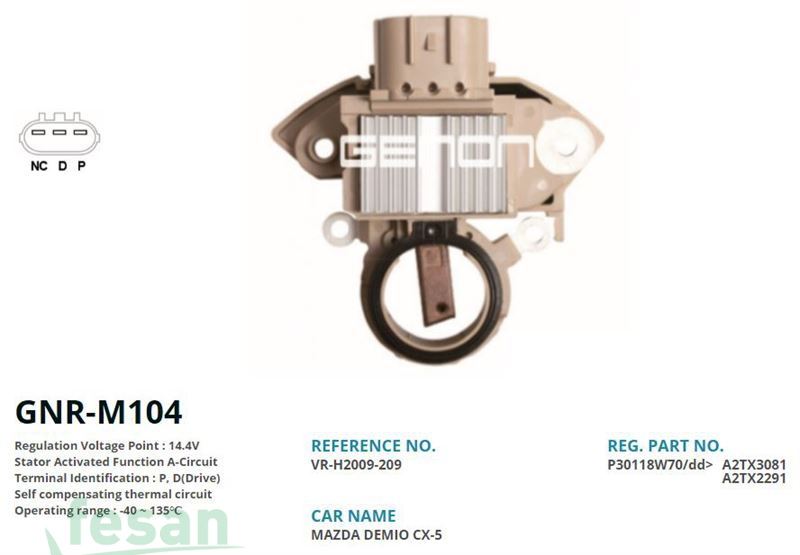 GENON GNR M104 MİTSUBİSHİ 12V KONJEKTÖR MAZDA 2-3-6 P-D DRİVE