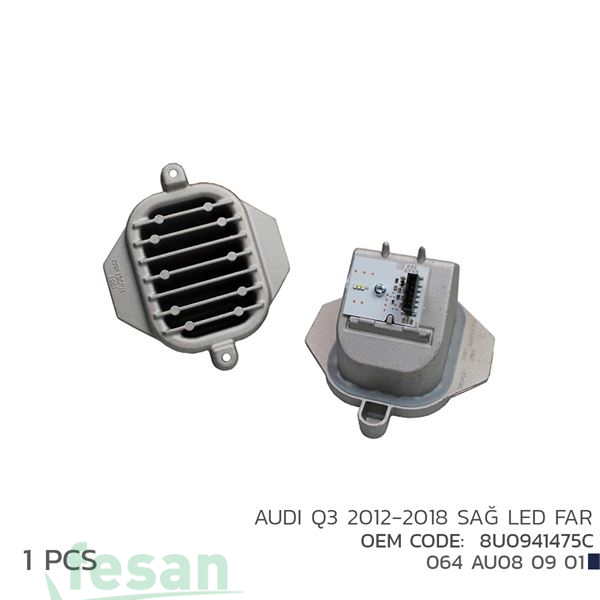 064AU080901 FAR XENON TRAFOSU AUDİ Q3 2012-2018 LED SAĞ