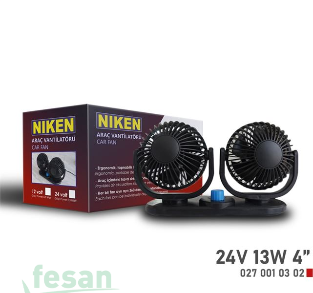 0270010302 24V VANTİLATÖR KÜÇÜK ÇİFT BAŞLI 4İNÇ