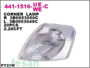 441-1516L-UE-C ÖN SİNYAL LAMBA VW PASSAT 1997-2000 SOL BEYAZ ŞEFFAF