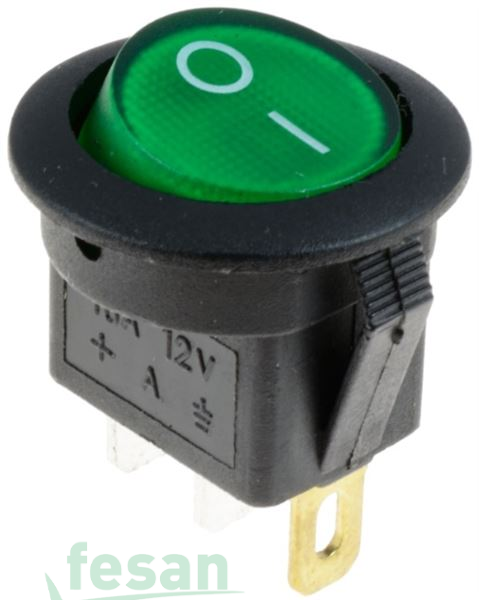 11068 ANAHTAR YUVARLAK AÇ KAPA YEŞİL TAM RENK 3FİŞ