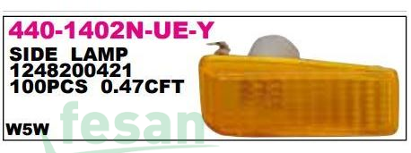 440-1402N-UE-Y ÇAMURLUK SİNYAL LAMBA MERCEDES 190 1982-1993 SARI