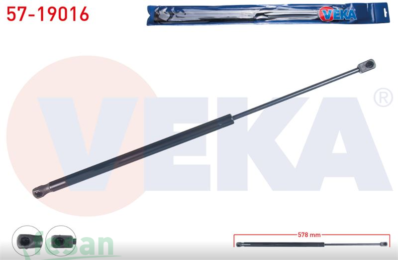 57-19016 AMORTİSÖR BAGAJ FORD FİESTA IV 5KAPI 1995-2002 MAZDA 121 III 1996-2003 578MM/325N