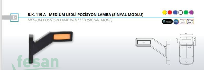 BK 119A R-L BOYNUZ LAMBA ORTA