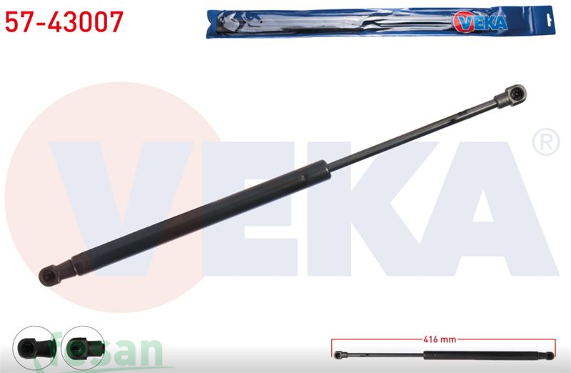 57-43007 AMORTİSÖR BAGAJ TOYOTA YARİS 2011> 416MM/405N