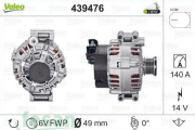 VALEO 439476 12V ŞARJ DİNAMOSU BMW N40-N42-N45-N46 E46-E81-E82-E87-E90-E60-E83-E84 150AHM