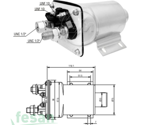 ZM 950 DELCO 24V MARŞ OTOMATİĞİ CATERPİLLER EM 40MT 50MT