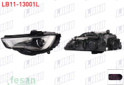 LB11-13001L FAR REFLEKTÖRÜ AUDİ A3 2013> SOL XENON MERCEKLİ LEDLİ