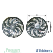 RFM 1130H 12V FAN MOTORU 14İNÇ EMİCİ
