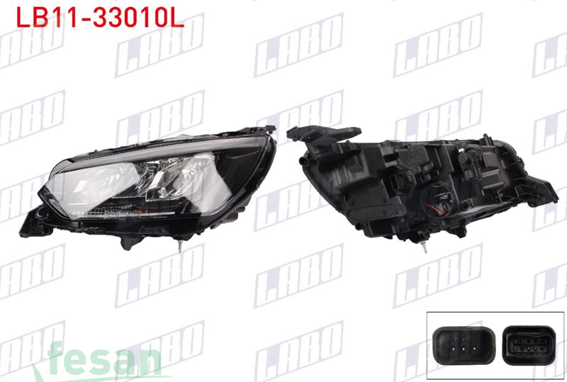 LB11-33010L FAR PEUGEOT 208 2019> SOL LEDLİ