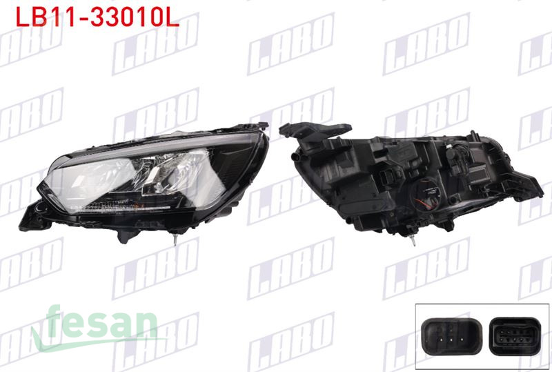 LB11-33010L FAR PEUGEOT 208 2019> SOL LEDLİ