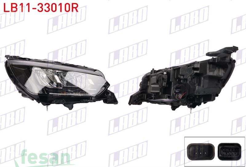 LB11-33010R FAR PEUGEOT 208 2019> SAĞ LEDLİ
