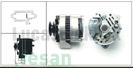 LUCAS 61920464 12V ŞARJ DİNAMOSU BAŞAK TRAKTÖR 65AHM