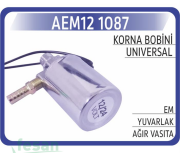 12 1087 12V/24V KORNA BOBİNİ YUVARLAK EM