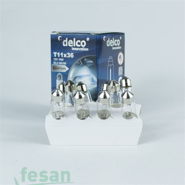 DLC-80100 12V AMPÜL SOFİT 10WATT 36MM