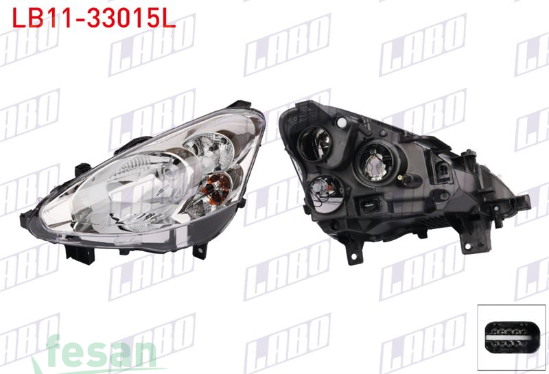LB11-33015L FAR PEUGEOT PARTNER 2015-2018 SOL