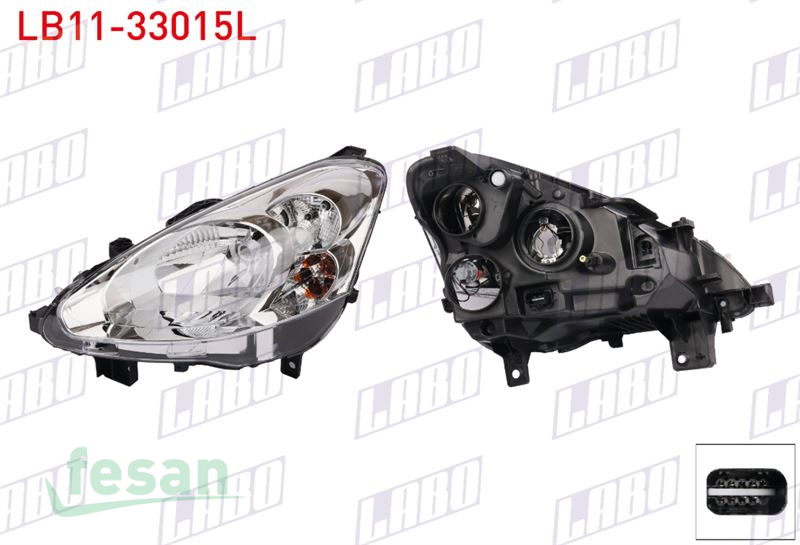LB11-33015L FAR PEUGEOT PARTNER 2015-2018 SOL