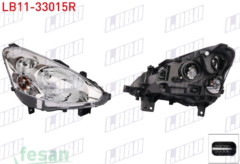 LB11-33015R FAR PEUGEOT PARTNER 2015-2018 SAĞ