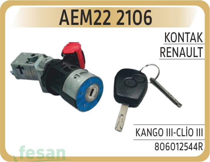 22 2106 KONTAK ANAHTARI RENAULT KANGOO III CLİO III