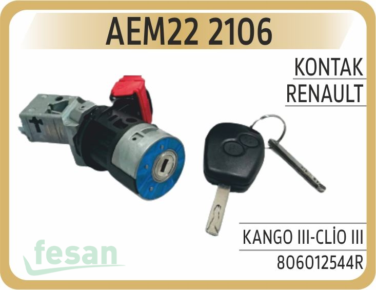 22 2106 KONTAK ANAHTARI RENAULT KANGOO III CLİO III