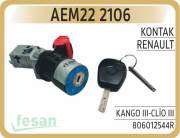 22 2106 KONTAK ANAHTARI RENAULT KANGOO III CLİO III