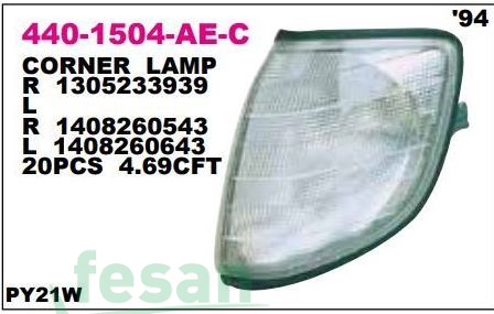 440-1504L-AE-C SİNYAL LAMBASI MERCEDES W140 SOL BEYAZ