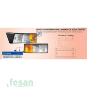 ÖN PARK SİNYAL CAMI DEUTZ  FORD TRK TİPİ  SOL