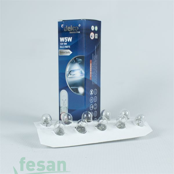 DLC-70075 12V AMPÜL T10 5WATT BÜYÜK DİPSİZ