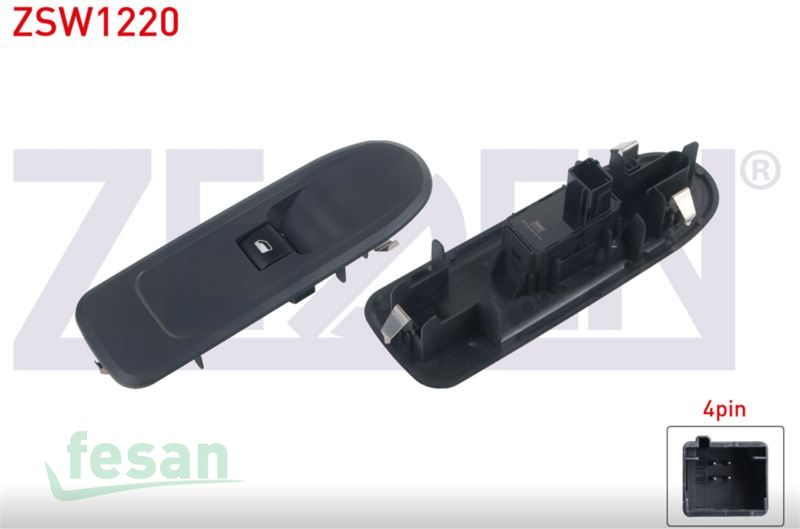 ZSW1220 ANAHTAR CAM İND/KAL PEUGEOT 308 SAG 4F SİYAH 2007-2013