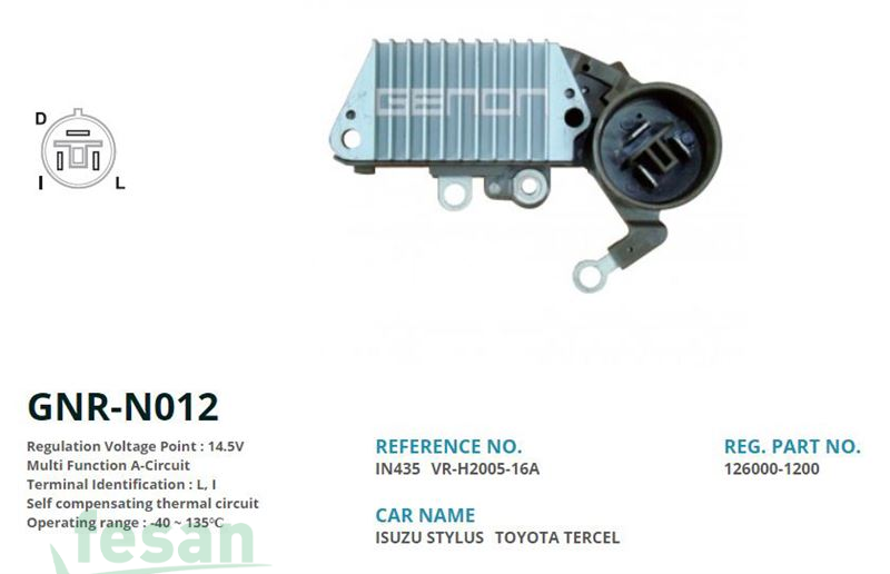 GENON N012 DENSO 12V KONJEKTÖR ISUZU JAGUAR 63.5MM L-I UÇLU