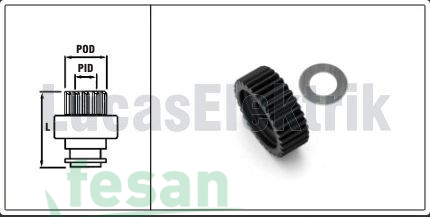 LUCAS LTH 210 REDİKTÖR DİŞLİSİ HYUNDAI H100 MİNİBÜ