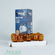 DLC-70500 12V AMPÜL T20 21WATT BÜYÜK DİPSİZ AMBER TURUNCU W3X16D NATUREL TEKDUY