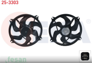 25-3303 12V FAN MOTORU PEUGEOT 406 PARTNER XSARA BERLİNGO KLİMALI