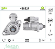 VALEO 438227 12V M MOTORU VW AUDI SKODA SEAT 12DİŞ 2KW