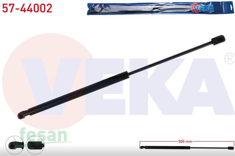 57-44002 AMORTİSÖR BAGAJ VW POLO 2001-2012 500MM/380N