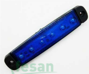 TAS 004M 24V PARMAK 6 LEDLİ EM LAMBA MAVİ 0800L OND3005L 24M L0074 TAS 004M